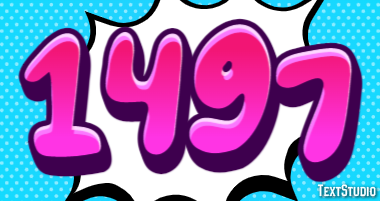 1497 Text effect