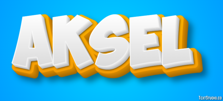 Aksel Эффект текста