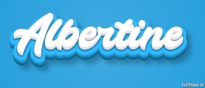 Albertine Text effect