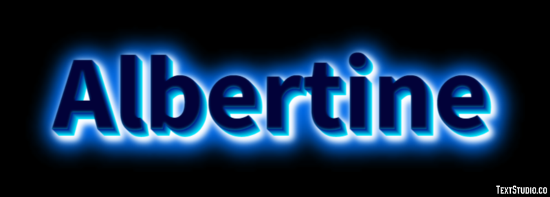 Albertine Text effect