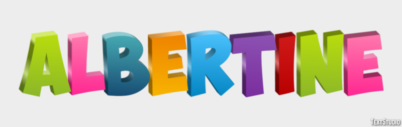 Albertine Text effect
