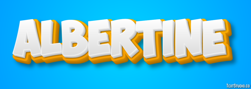 Albertine Text effect