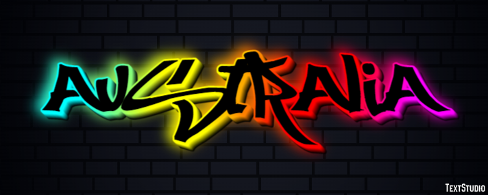Australia Text effect