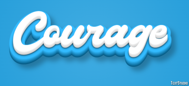 Courage Text Effect