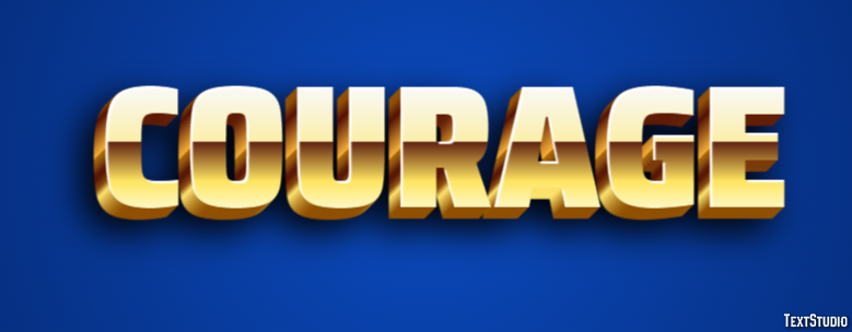 Courage Tekst Effect