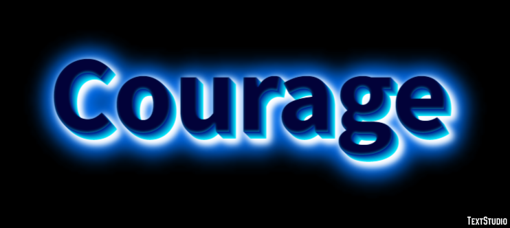 Courage Efecto de Texto