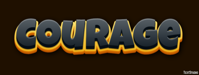Courage Tekst Effect
