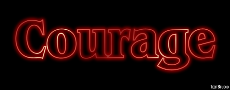 Courage Text Effect