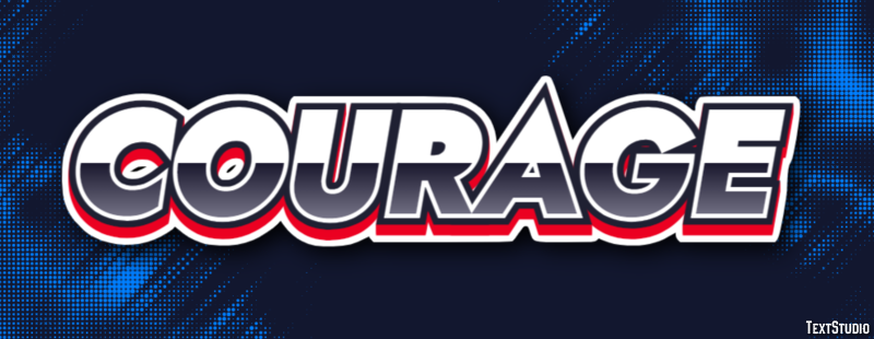 Courage Text Effect