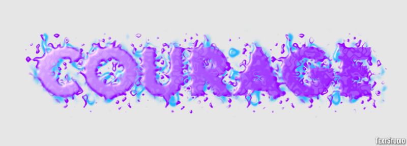 Courage Text Effect