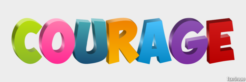 Courage Text Effect