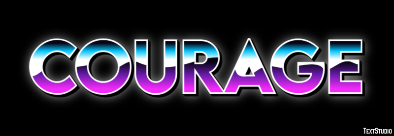 Courage Text Effect