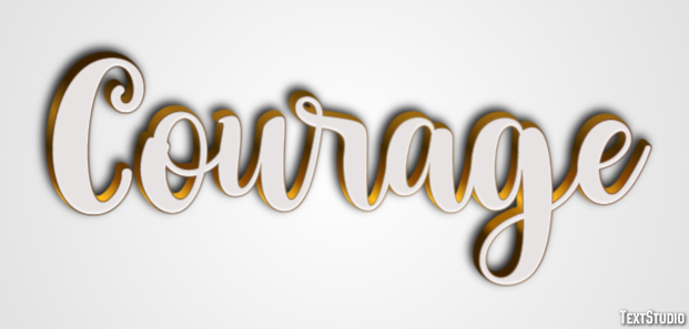 Courage Tekst Effect