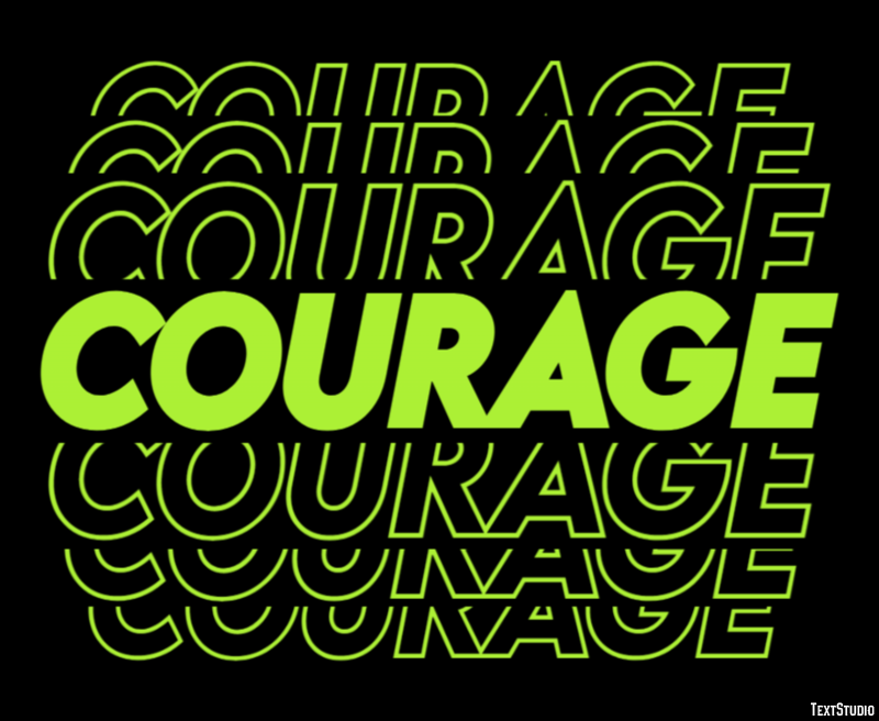 Courage Text Effect