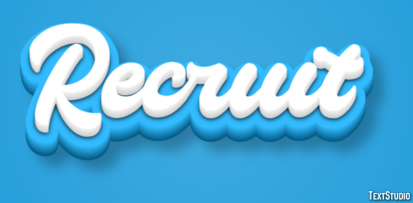 Recruit Text Effect