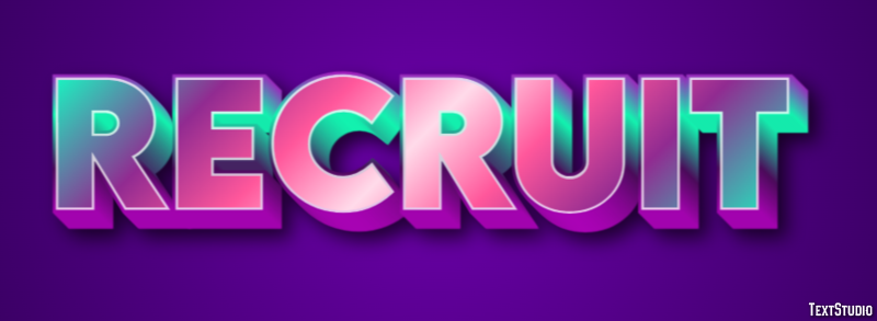 Recruit Text Effect