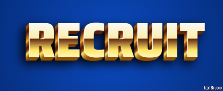 Recruit Text Effect