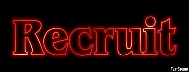 Recruit Text Effect