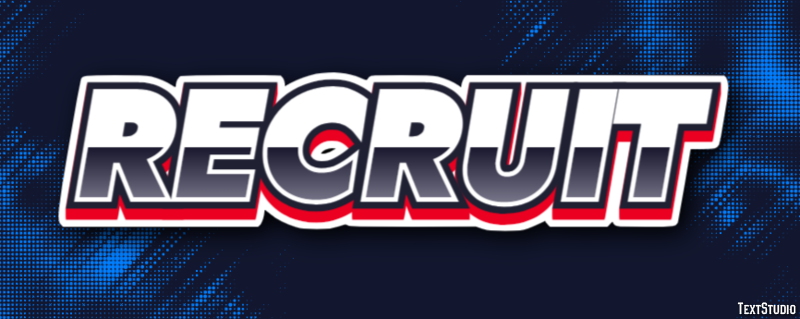 Recruit Text Effect