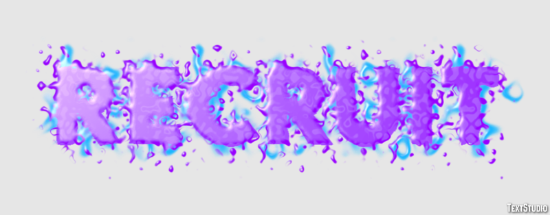 Recruit Text Effect