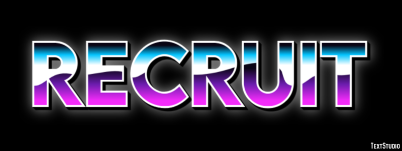 Recruit Text Effect