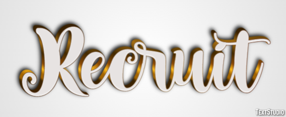 Recruit Text Effect