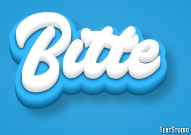 Bitte Text Effect