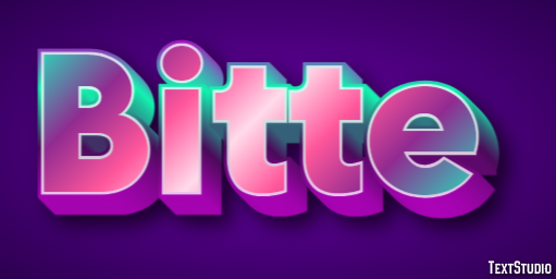 Bitte Text Effect