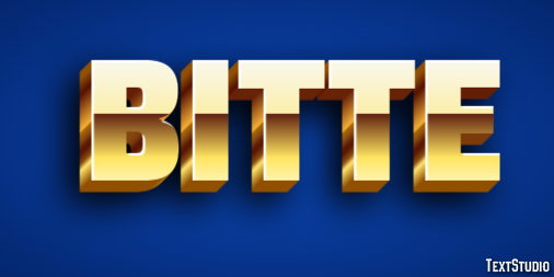 Bitte Efecto de Texto