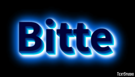 Bitte Effet de Texte