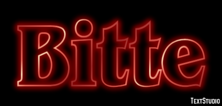 Bitte Text Effect