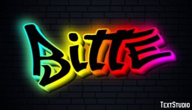 Bitte Text Effect