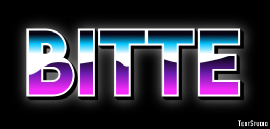 Bitte Text Effect