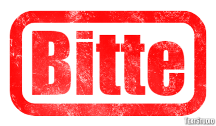 Bitte Efeito de texto