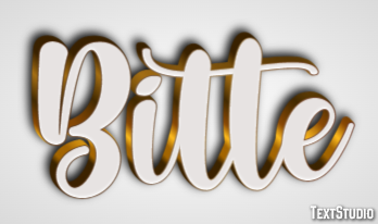 Bitte Text Effect