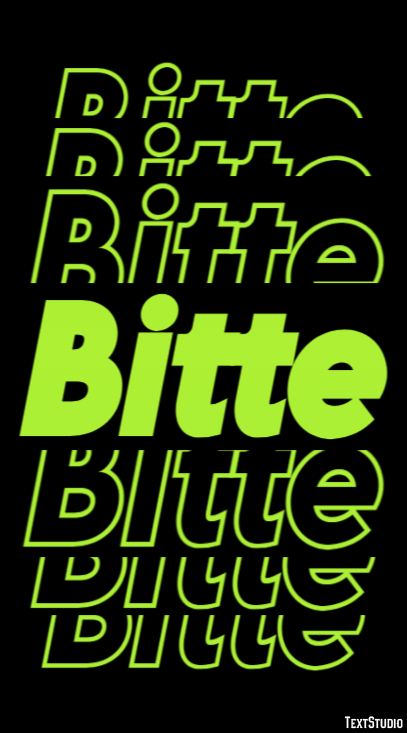 Bitte Text Effect
