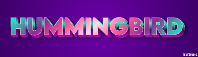Hummingbird Text Effect