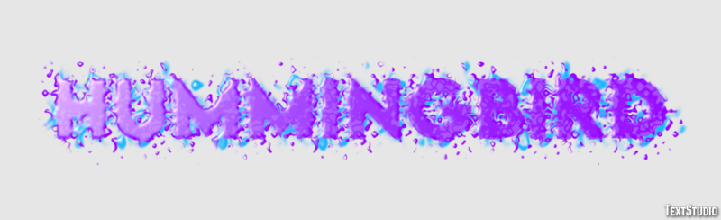Hummingbird Text Effect