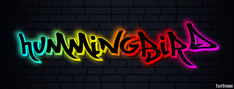 Hummingbird Text Effect