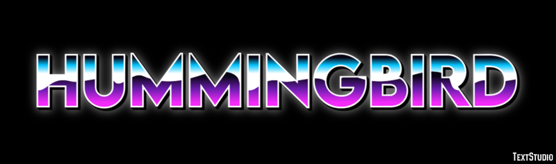 Hummingbird Text Effect