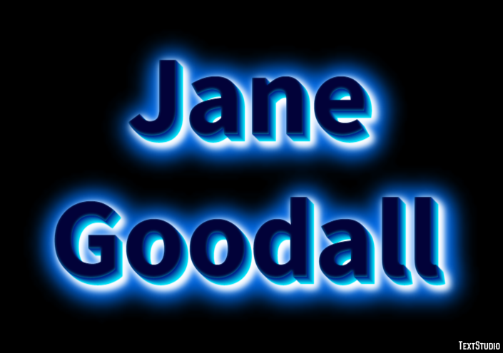 Jane Goodall Efecto de Texto