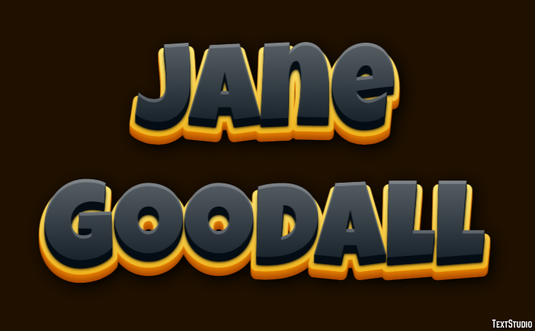 Jane Goodall Efecto de Texto