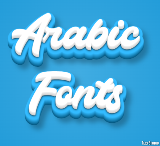 Arabic Fonts Efecto de Texto