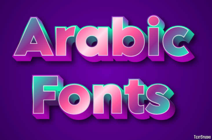 Arabic Fonts Efecto de Texto