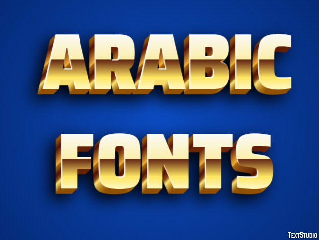 Arabic Fonts Efecto de Texto