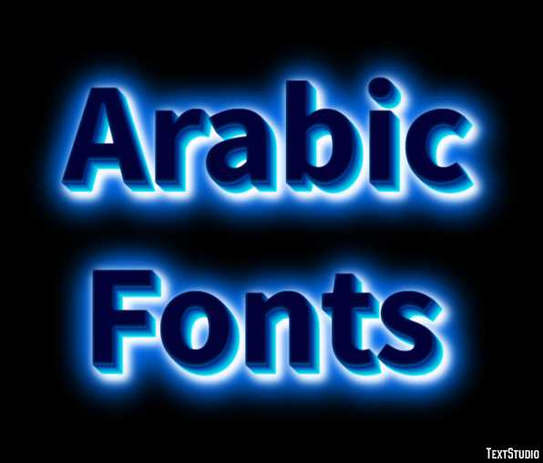 Arabic Fonts Efecto de Texto