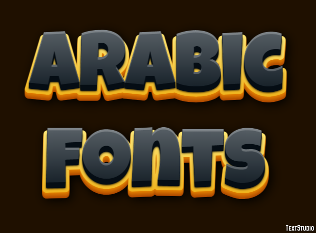 Arabic Fonts Efecto de Texto