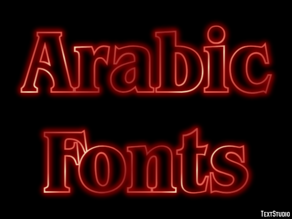 Arabic Fonts Efecto de Texto