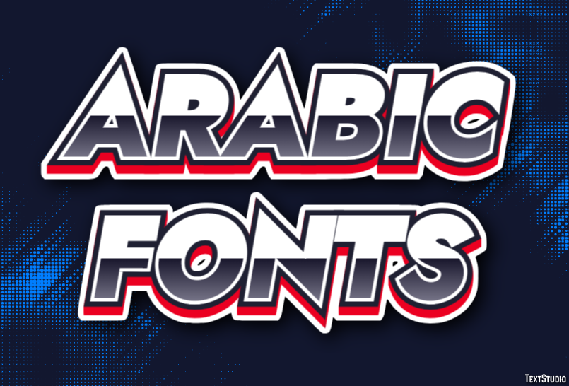 Arabic Fonts Efecto de Texto