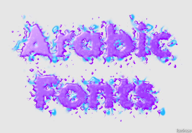 Arabic Fonts Metin Efekti